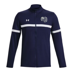 Rams Football Under Armour Men’s Team Knit Warm Up Full Zip-Navy/White