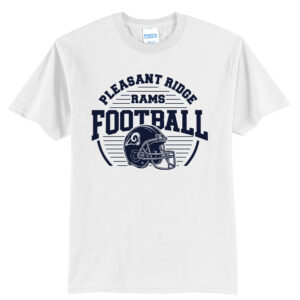 Rams Football Unisex Short Sleeve Tee-White