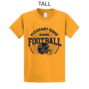 Rams Football Cotton Tall Essential T-Shirt-Gold (LT, XLT)