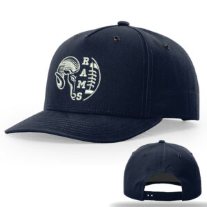 Rams Football Richardson Burnside brushed Cotton Canvas cap -Navy
