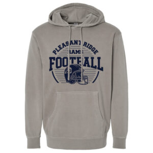 Rams Football Unisex Midweight Pigment-Dyed Hooded Sweatshirt -Cement