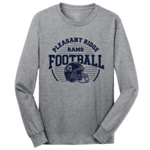 Rams Football Unisex Cotton Long Sleeve Tee-Athletic Heather