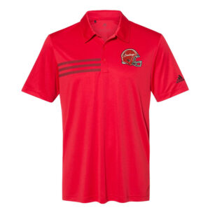 Sidney Cowboys Football Adidas 3-Stipes chest polo men-Red/Black