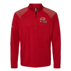 Sidney Cowboys Football Adidas Men Shoulder Stripe Quarter-Zip Pullove-Red