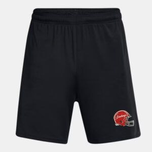 Sidney Cowboys Football Under Armour Men’s UA Tech Vent 7″ pocketed  Shorts-Black