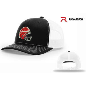 Sidney Cowboys Football Richardson Pro Crown Mesh Back Adjustable back cap Split-Black/White