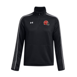 Sidney Cowboys Football Under Armour Women’s UA Command Warm Up 1/4 Zip- Black/White