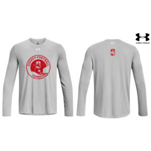Sidney Cowboys Football Under Armour Men’s Team Tech Long Sleeve-Mod Grey