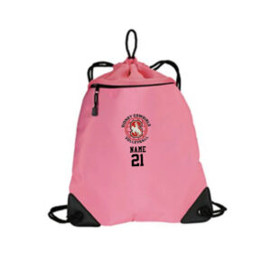 Sidney Volleyball Port Authority Cinch Pack With Mesh Trim-Bright pink