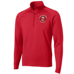 Sidney Volleyball Sport Tek Men Sport Wick Stretch 1/2 Zip Pullover-True Red