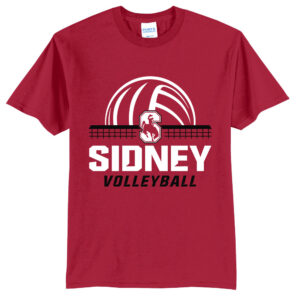 Sidney Volleyball Unisex Short Sleeve Tee-Red
