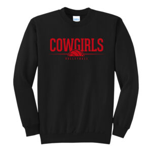 Sidney Volleyball Unisex Fleece Crewneck Sweatshirt-Black
