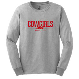 Sidney Volleyball Unisex Cotton Long Sleeve Tee-Ash
