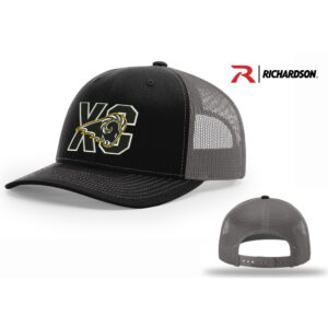 Southeast Polk CC Richardson Pro Crown Mesh Back Adjustable back cap Split-Black/Charcoal