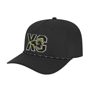 Southeast Polk CC Athletic Rope Cap-Black/Black/White