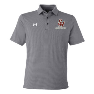 SH Cross Country Under Armour DRIVE Team Stripe Premium Polo – BLACK