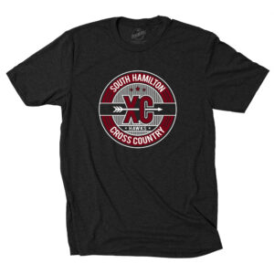 SH Cross Country Rah Rah Unisex District Perfect Tri-blend  Crew Tee-Black Frost