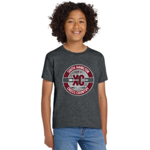 SH Cross Country Youth Short Sleeve Tee-Dark Heather