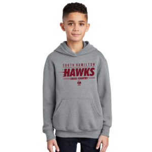 SH Cross Country Youth Hooded Sweatshirt-Athletic Heather