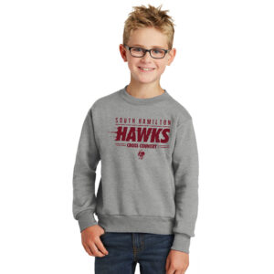 SH Cross Country Youth Fleece Crewenck Sweatshirt-Athletic Heather
