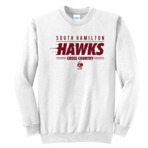 SH Cross Country Unisex Fleece crewneck Sweatshirt-White
