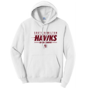 SH Cross Country Unisex Fleece Hooded Sweatshirt-White
