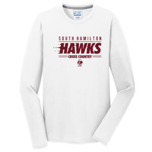 SH Cross Country Men Long Sleeve Essential Blended Performance Tee-White