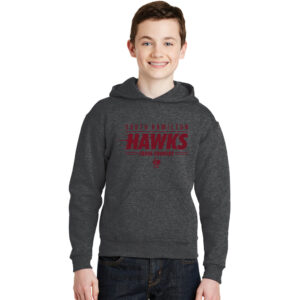 SH Cross Country Youth Hooded Sweatshirt-Black Heather