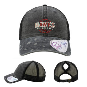 SH Volleyball Infinity Her Women’s Printed Visor with Mesh Back Cap-Black/Black Leopard