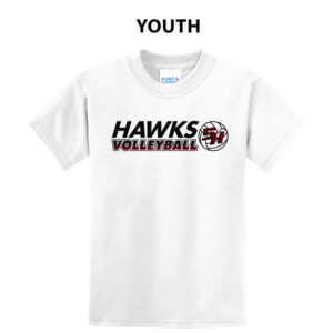 SH Volleyball Youth Short Sleeve Tee-White