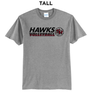 SH Volleyball Tall Cotton Short Sleeve Tee-Athletic Heather