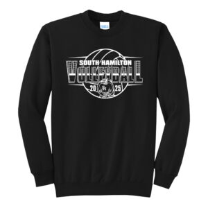 SH Volleyball Unisex Fleece Crewneck Sweatshirt-Black