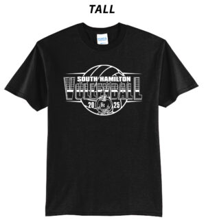 SH Volleyball Tall Cotton Short Sleeve Tee-Black