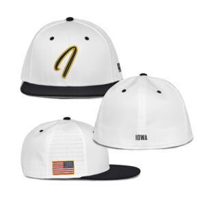 Team Iowa The Game Perforated GameChanger Cap-White/Black