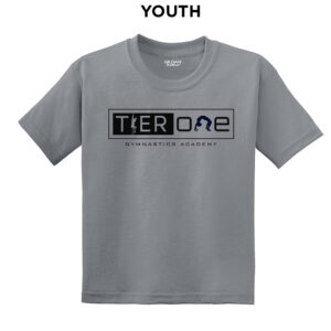 Tier One Youth Short Sleeve Tee-Gravel