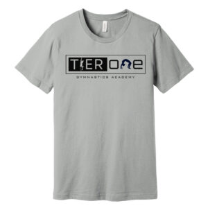 Tier One Bella and Canvas Unisex Jersey Short Sleeve Tee-Silver