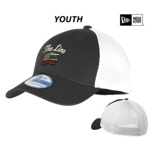 The Line New Era YOUTH Stretch Mesh Cap Child/Youth (6 1/2-6 3/4)-Black/White