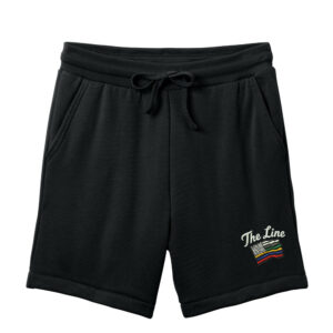 The Line BELLA and CANVAS Unisex Sponge Fleece Sweatshort-Black