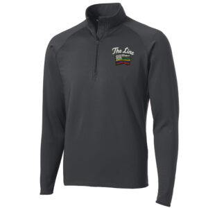 The Line Sport-Tek Sport-Wick Stretch 1/2-Zip Pullover Men-Charcoal