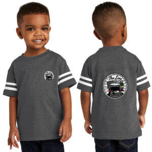 The Line Toddler Football Fine Jersey Tee-Vintage Smoke/Blended White