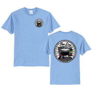 The Line Unisex Short Sleeve Tee-Light Blue