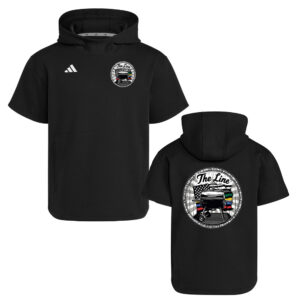 The Line Adidas  Dugout NWV Short Sleeve Hoodie- BLACK