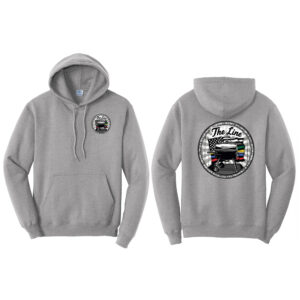 The Line Unisex Fleece Hooded Sweatshirt-Athletic Heather