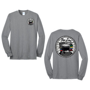 The Line Unisex Cotton Long Sleeve Tee-Athletic heather
