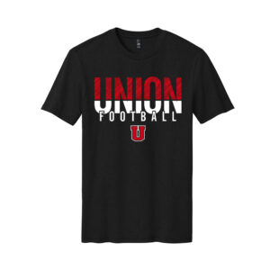 Union Football District Made Mens Perfect Blend Crew Tee-Black