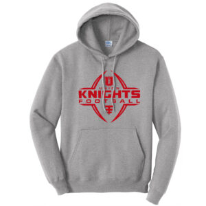 Union Football Unisex Fleece Hooded Sweatshirt-Athletic Heather