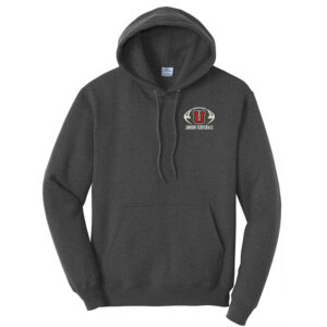 Union Football Unisex Classic Core weight Cozy Pullover Hooded Sweatshirt-Dark Heather Grey