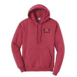 Union Football Unisex Classic Core weight Cozy Pullover Hooded Sweatshirt-Heather Red