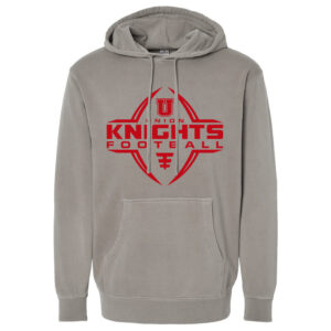Union Football Unisex Midweight Pigment-Dyed Hooded Sweatshirt -Cement