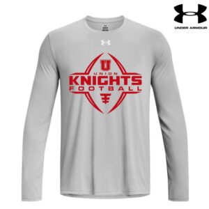 Union Football Under Armour Men’s Team Tech Long Sleeve-Mod Grey